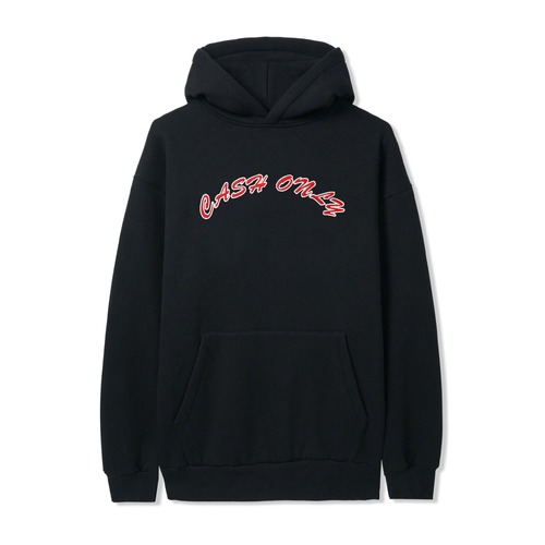 CASH ONLY embroided Logo Pullover Hood Black Pull Over Hoodie [Size: L]