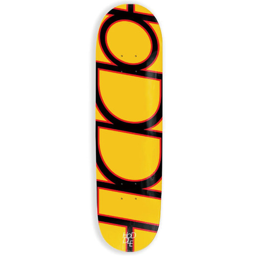 Hoddle  - Logo Yellow / Black / Red 8.25" Deck Hoddle Skateboard