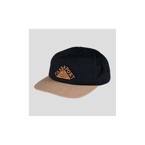 PassPort - Manuscript Workers Cap - Black / Sand cap adjustable | Pass~Port Pass Port
