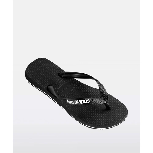 havaianas black black white H LOGO FILETE FC thongs sandals mens flip flops