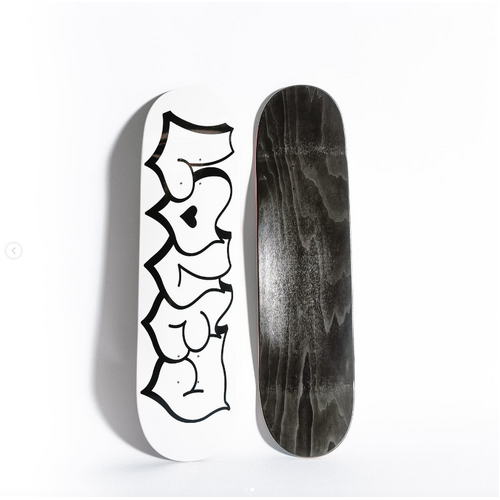 Loved Graffiti Logo White / Black Skateboard Deck Skate Board ASST SIZES [Size: 8.25]