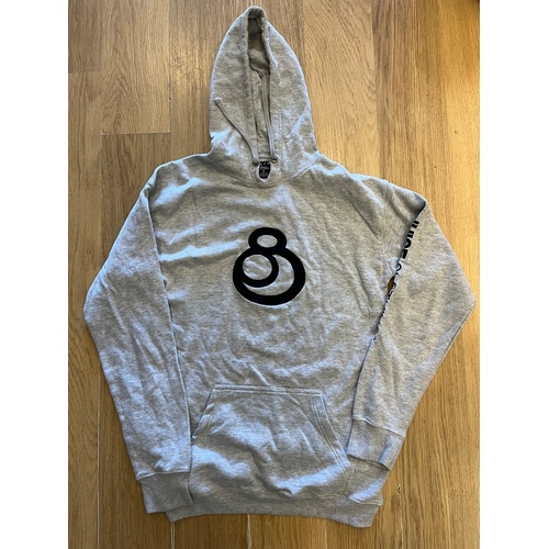 JUICE CLOTHING HOODED FLEECE GREY MARLE SIZE M PULLOVER HOODY