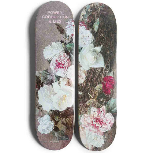 COLOR BARS NEW ORDER POWER CORRUPTION & LIES SKATEBOARD DECK SET