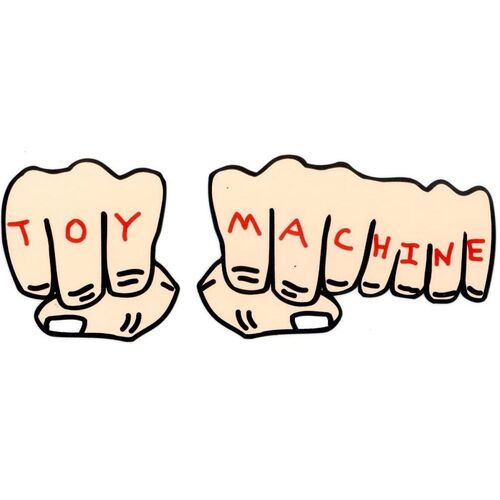 toy machine SKATEBOARDS knuckles STICKER 6.75" x 2.75"