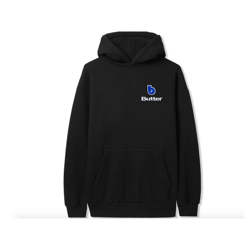 Butter Goods - Finest Logo Black Pull Over Hoodie Hood Fleece Buttergoods