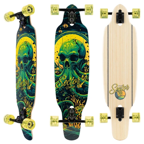 Sector 9 Striker Depths  9.5”  x 36.5”"  Complete Skateboard Longboard Sector Nine complete skateboard