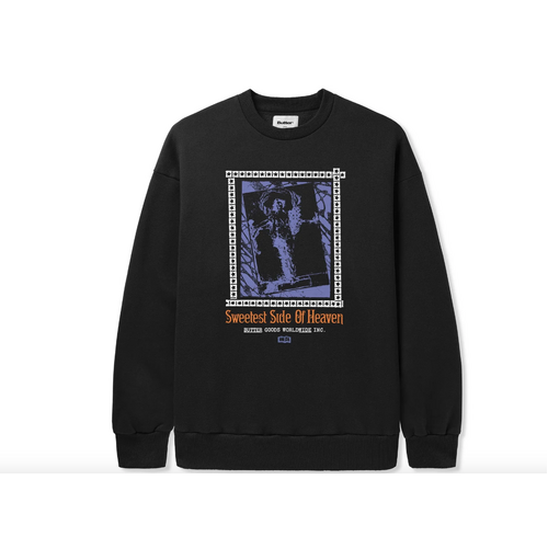Butter Goods - Angel Crewneck Pull Over Black Buttergoods Jumper
