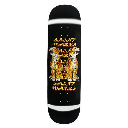 Saint Marks Leopards Skateboard Deck 8.5" 31.8"L 14.25" WB