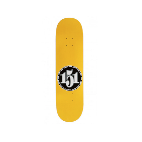 151 Deck Team Deck Yellow 8.75" SKATEBOARD DECK