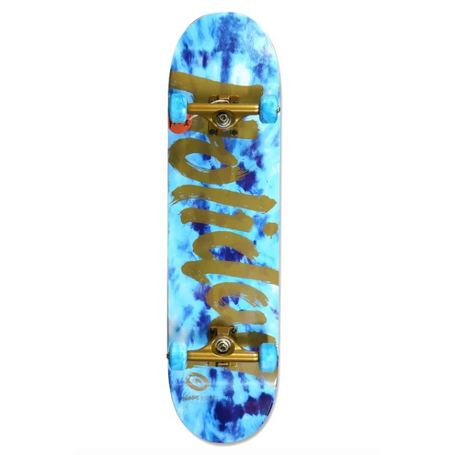 HOLIDAY SKATEBOARDS TIE DYE COMPLETE 8.0' Ice/Gold NEW SKATEBOARD AUS SELLER KINGPIN