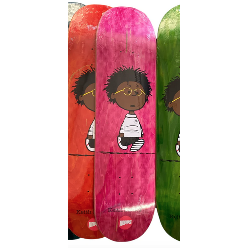 Hopps KEITH DENLEY KID Skateboard Deck 8.3" Deck Skateboard Pink stained