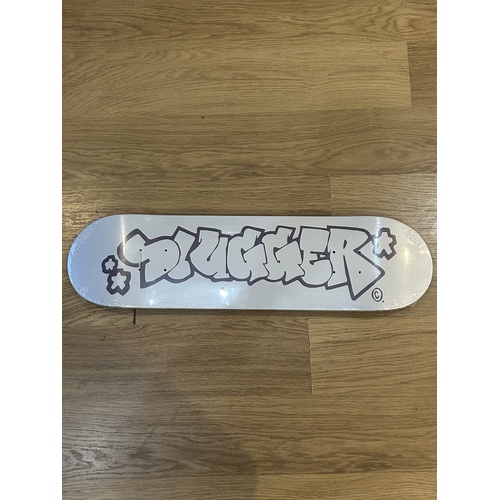 Slugger Graffiti Logo White / Grey Skateboard Deck Skate Board ASST SIZES