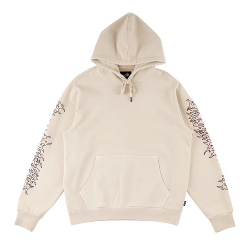Welcome Skateboards - Barb Sleeve EMBD Hoodie Bone Pull Over Jumper Hoody