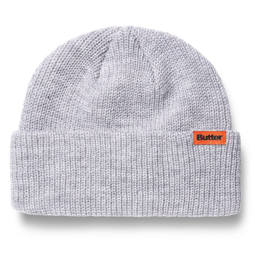 Butter Goods - Tall Wharfie Ash grey Beanie OSFA Buttergoods