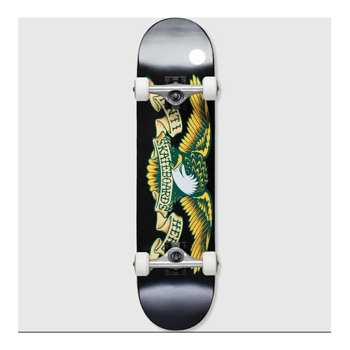 ANTI HERO COMPLETE SKATEBOARD CLASSIC EAGLE BLACK 7.3" MINI ANTIHERO ANTI-HERO