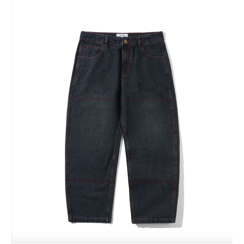 Cash Only - Aleka Denim Jeans. Washed Streaky Denim