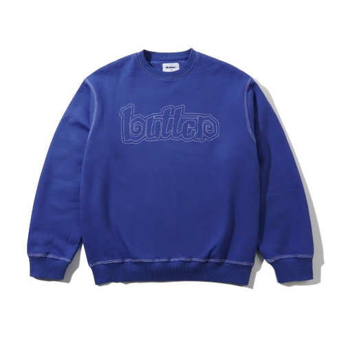 Butter Goods - Swirl Crewneck, Ocean blue pullover Buttergoods Jumper