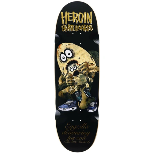 Heroin - Egg Eater deck 9.75" Shaped Deck razors edge Skateboard Skate Board