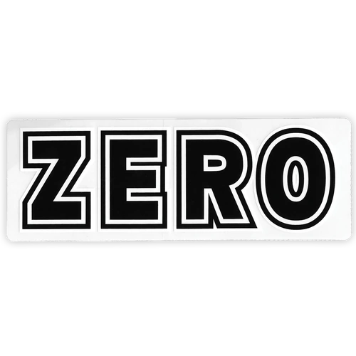 ZERO  STICKER BOLD 6.5" inch Sticker