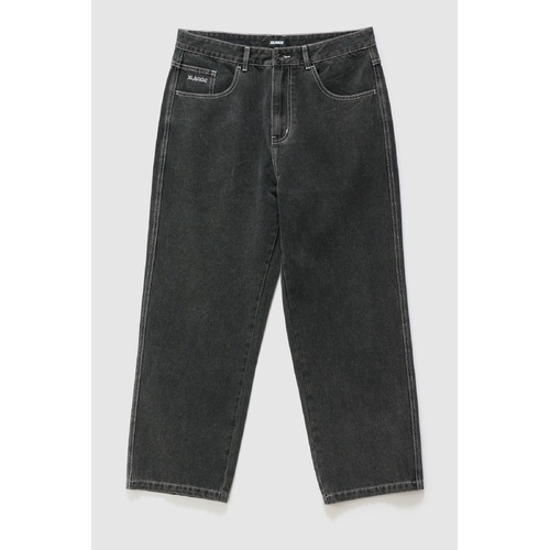 X-LARGE WHISTLE BULL DENIM PANT WASHED BLACK XLARGE X LARGE loose fit jeans