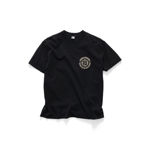 S-Double Tee Workshop Dot Pigment Black T-Shirt