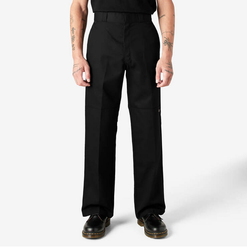 DICKIES Loose Fit Double Knee Straight Leg Twill Work Pants BLACK [Size: 30]