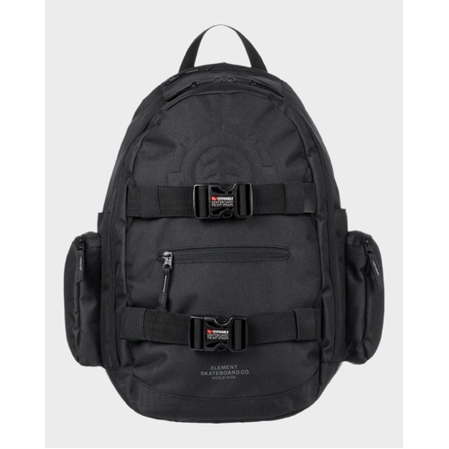 Element Backpack Mohave 2.0 Flint Black Skateboard Straps 30L Skate/School Bag