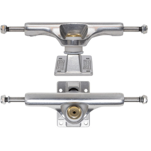 Slappy Skateboard Trucks ST1 Ultra Low Inverted Hollow Kingpins 8.75" Polished silver