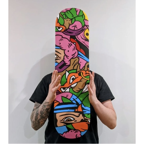 FOUND OBJECTS x MI IDEAS DECK LIMITED RELEASE (1/20) half shell SKATEBOARD DECK ASST SIZES