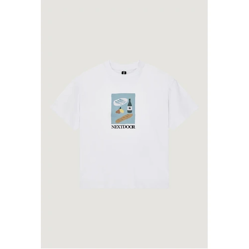 Next Door WINE N DINE TEE white T-SHIRT Skate Kingpin store