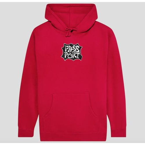 Pass~Port Antler Hoodie - Navy passport hood jumper