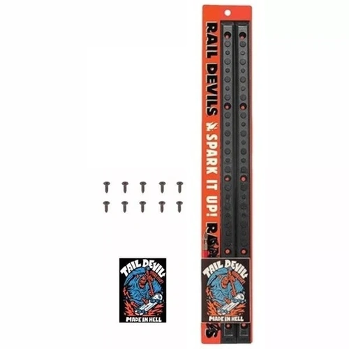 Rail Devil BLACK Sparking Skateboard Rails Tail Devil AUSTRALIAN SELLER
