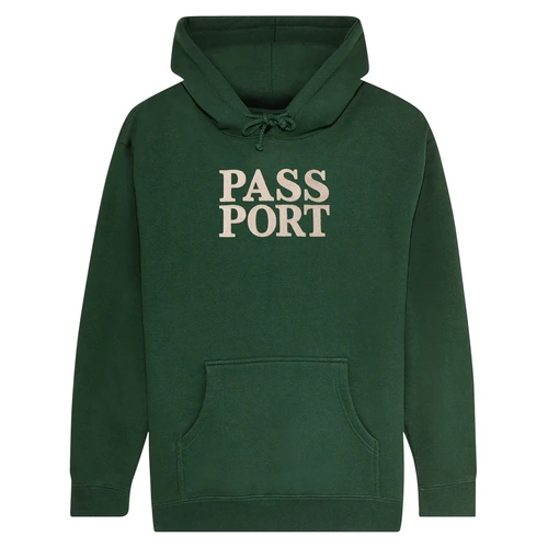 Pass~Port Official Stacked Hoodie - Forest Green passport
