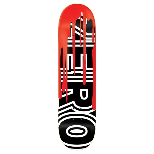 Zero - BLOOD BOLD  8.5" Deck Skateboard Skate Board black / white