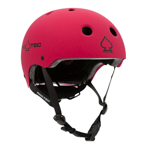 PRO-TEC JUNIOR Jr. CLASSIC FIT (CERTIFIED) MATTE PINK PROTEC HELMET ADJUSTABLE BACK
