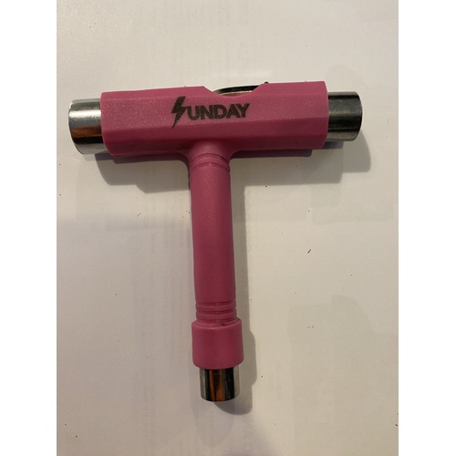 SUNDAY HARDWARE SKATE TOOL PINK NEW SKATEBOARD TOOL