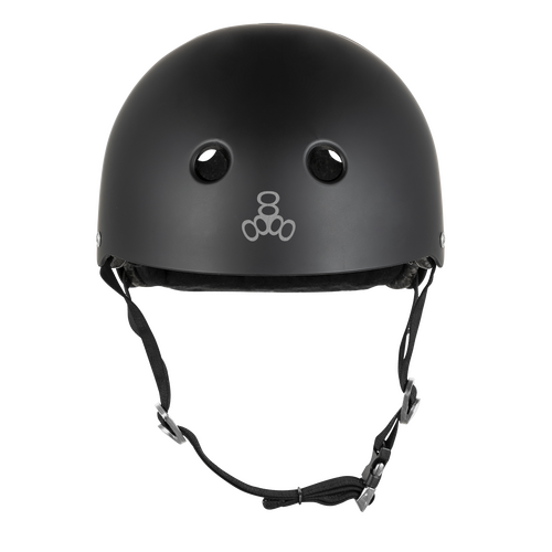 TRIPLE EIGHT TRIPLE 8 Helmet - RUBBER BLACK - Multi Sport Skateboard Lid