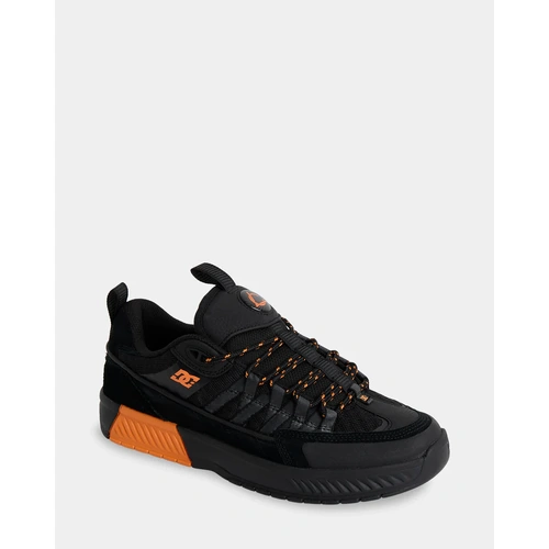 DC Lucien Black/ Black/ Orange Skate Shoe US Mens Size Pair of Shoes