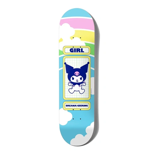 GIRL Skateboard Deck Geering 8" x Hello Kitty & Friends Rainbow Blind Bag