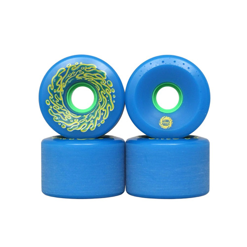Santa Cruz OG Slime Blue Green 66mm 78a Slime Balls Skateboard Wheels Set of 4