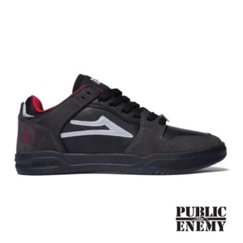 Public Enemy x Lakai Shoes Telford Low Black Suede US SIZE Skateboard Sneakers