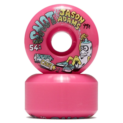 HEROIN WHEELS JASON ADAMS SPRAY CANS NEON PINK SWIRL 54MM 99A
