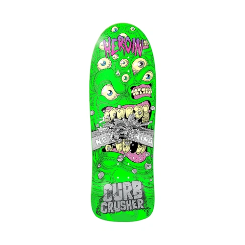 Heroin - Curb Crusher Chomp 10.25" Shaped Deck Skateboard Skate Board