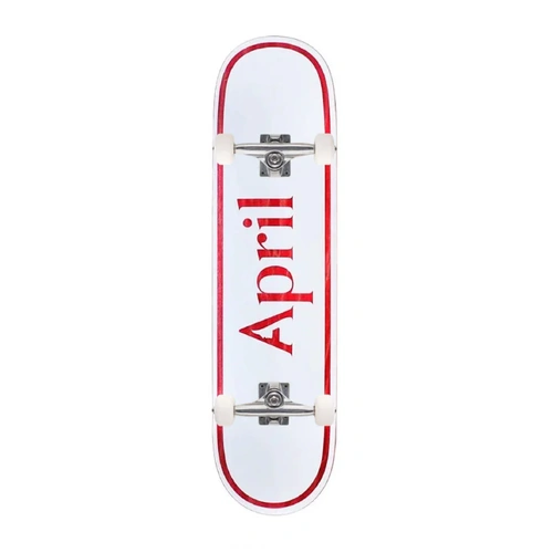 April Skateboards complete - OG Logo red mini 7.5" Skateboard Deck