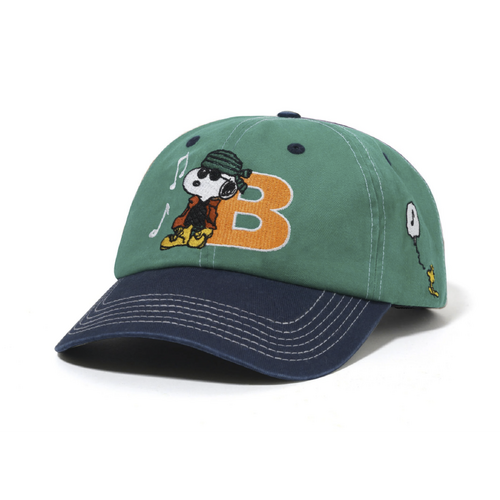Butter Goods Music Snapback Kelly Green / Navy  6 Pane Cap 6 Panel Cap Buttergoods Hat