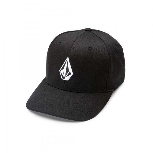 VOLCOM FULL STONE XFIT HAT BLACK NEW FLEXFIT CAP SKATE SHOP AUST