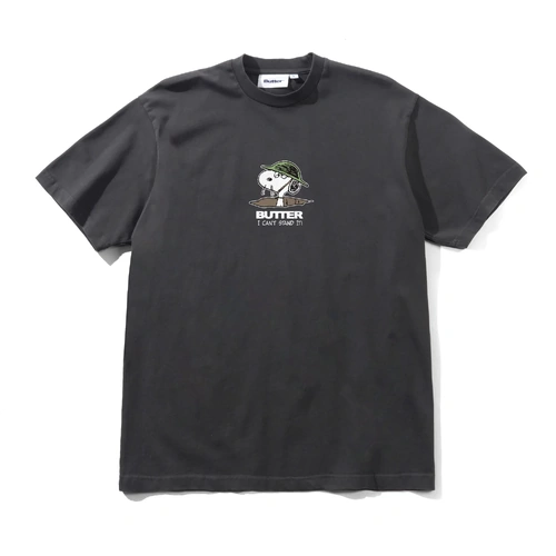 Butter Goods - Cant Stand It washed black Shirt T-Shirt Short Sleeve