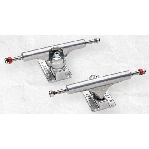 ACE Skateboard Trucks AF1 LOW 44 Raw Polished Silver (8.25" Axles)