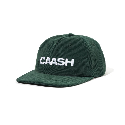 Cash Only - Grand 5 panel Snapback Cap Pine Green Embroided cord