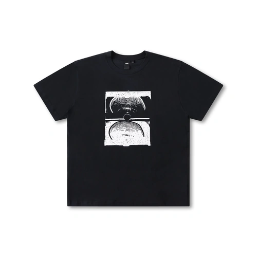 FORMER crux fragment T-shirt washed black s/s tee